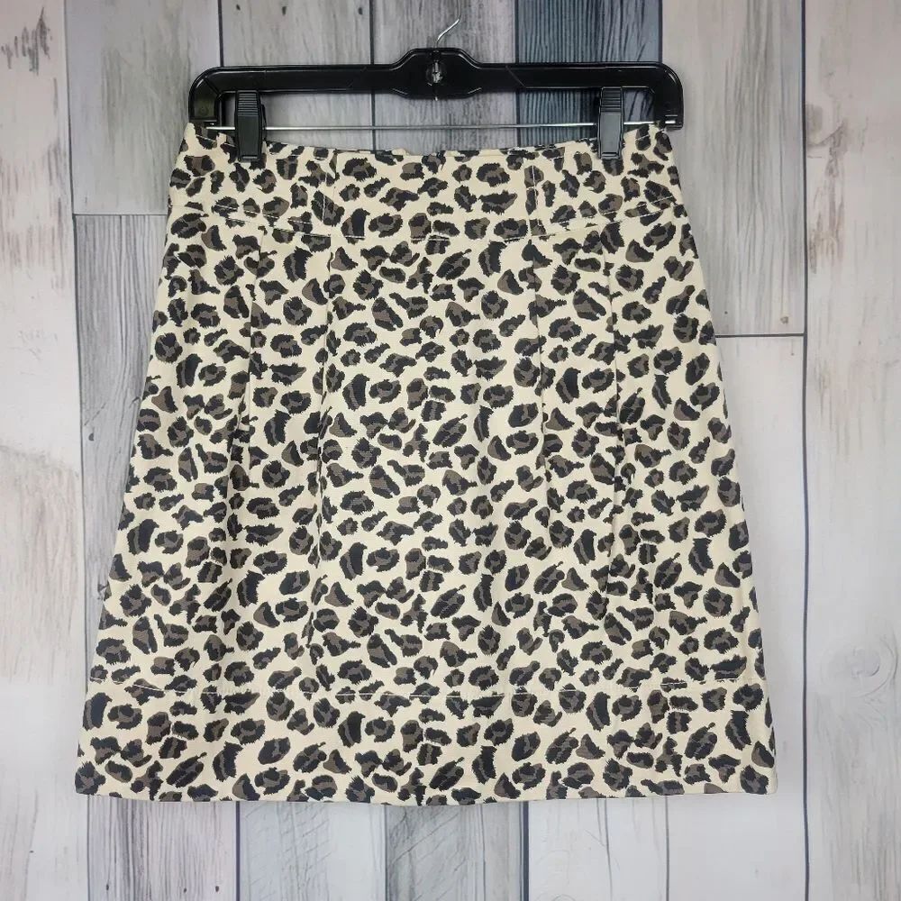 Marc Jacobs Cheetah Print A Line Skirt Size 0